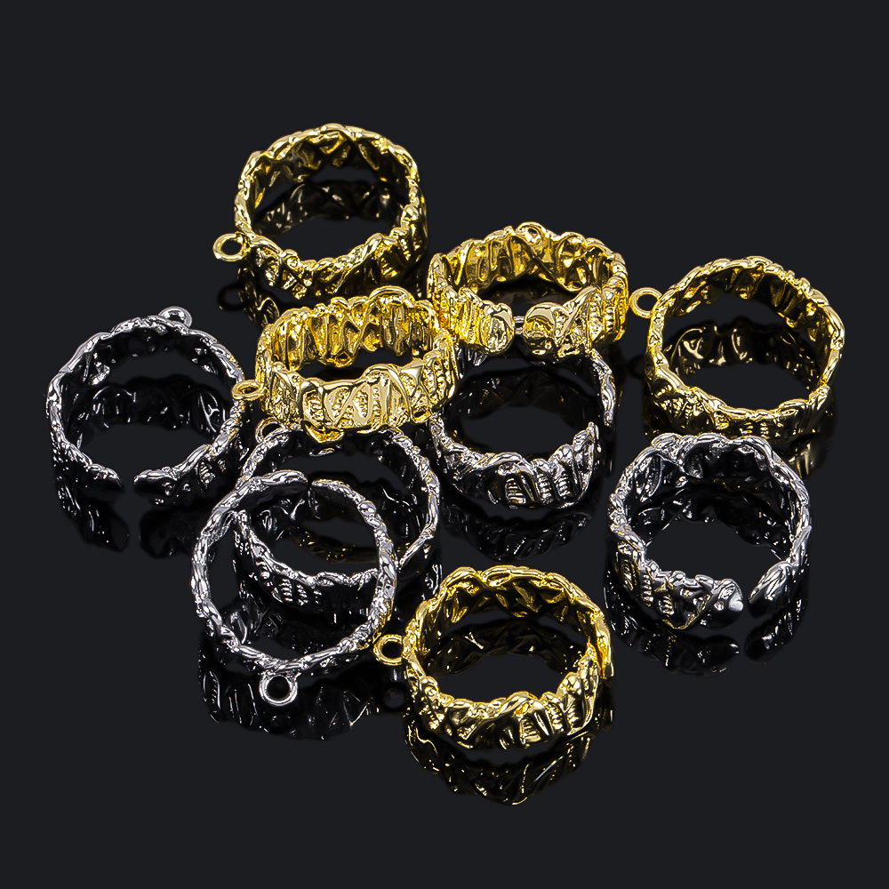 2Pcs Gold Plated Irregular Ope - Gold Plated Ring 评论和价格