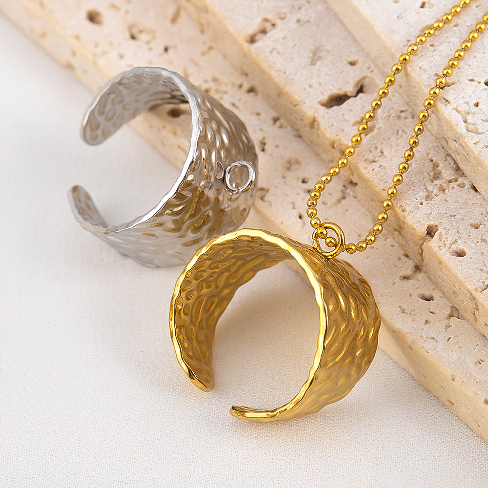 2pcs Stainless Steel 18K Gold  - Gold Plated Ring 评论和价格