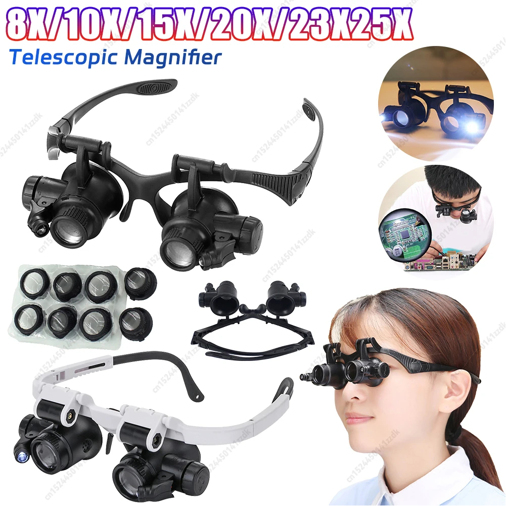 10-25X Head-Worn Magnifier wit - Jewelry Repair & Watches Reviews 评论和价格