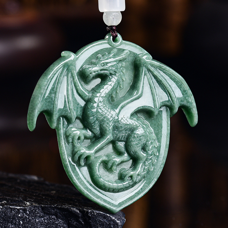 Natural Burmese Jadeite Dragon - Jewelry & Watches Ltd 评论和价格