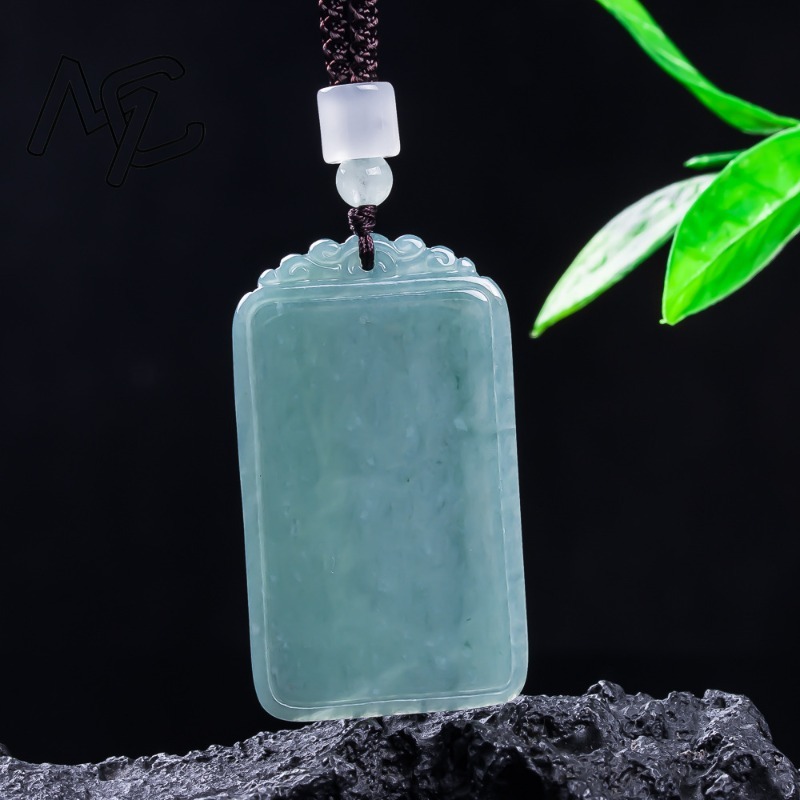 Natural Jade Blue Water Peace  - Jewelry & Watches Ltd 评论和价格