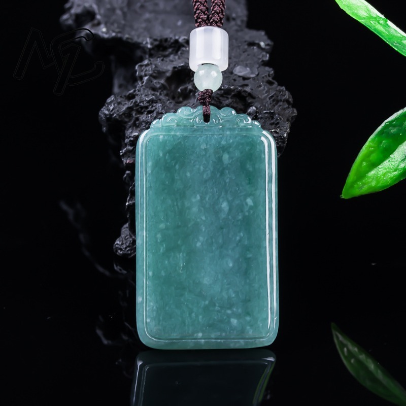 Natural Jade Blue Water Peace  - Jewelry & Watches Ltd 评论和价格