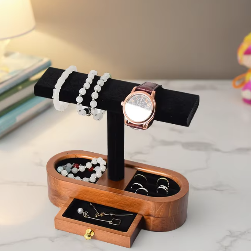 Jewelry Rack Solid Wood Jewelr - Jewelry And Watches Stores 评论和价格