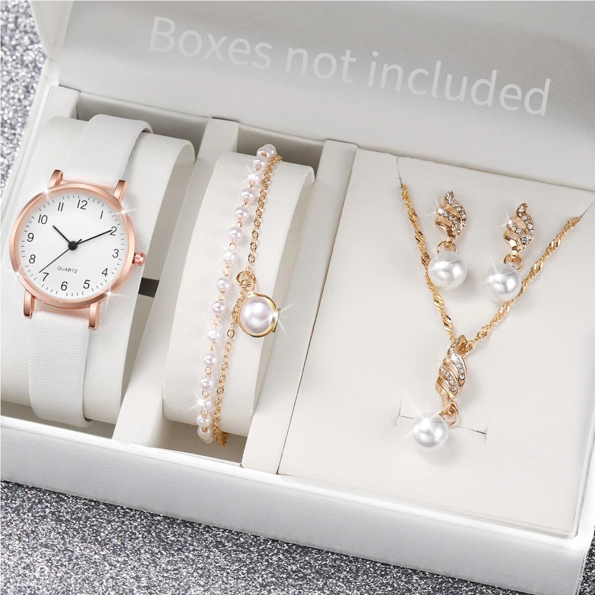 Women Rose Gold Pearl Jewelry  - Jewelry Like Watches 评论和价格